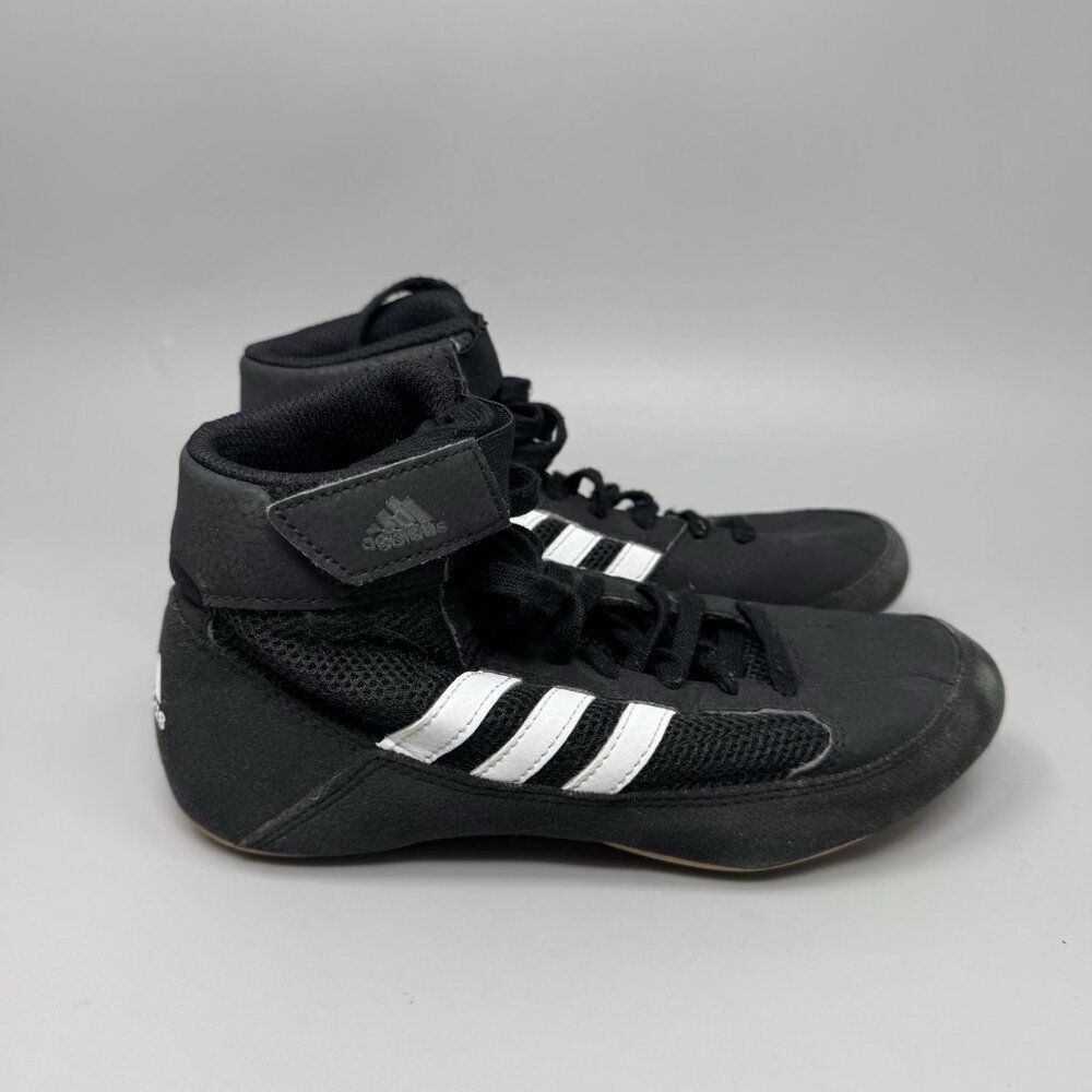 Adidas HVC 2 Youth Size 3 Black Wrestling Shoes AQ3327